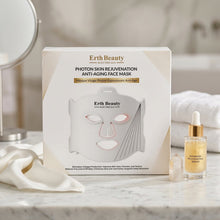 Indlæs billede til gallerivisning Erth Beauty ElectriCals™ LED Ansigtsmaske med 7 lysfarver – Ensartet, Velplejet hud Gua-sha.dk