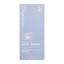 Indlæs billede til gallerivisning Lee Stafford Bleach Blondes Ice White Toning Cool Shots – 4x15ml Gua-sha.dk