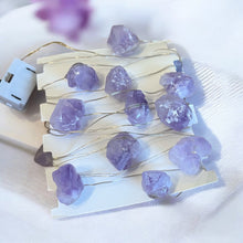 Indlæs billede til gallerivisning Lyskæde med krystaller - Amethyst Gua-sha.dk