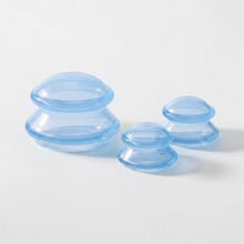 Indlæs billede til gallerivisning Cuppingsæt til kroppen fra Crystallove - lyseblå cupping sæt Gua-sha.dk
