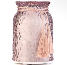 Indlæs billede til gallerivisning Aroma Diffuser - Pink tassel - rosafarvet glas Gua-sha.dk