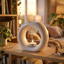 Indlæs billede til gallerivisning Aroma burner - hvid stor Gua-sha.dk