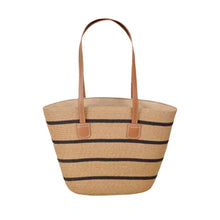 Indlæs billede til gallerivisning Nora sommertaske - By Stær - Beige/sort Gua-sha.dk