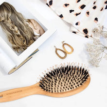 Indlæs billede til gallerivisning Bambus Ion Hårbørste fra Olivia Garden Gua-sha.dk