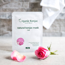 Indlæs billede til gallerivisning Organic Konjac Mask - Rose Gua-sha.dk