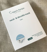 Indlæs billede til gallerivisning Organic Konjac Natural Neck & Decolté Mask – 3 x 2 stk Gua-sha.dk