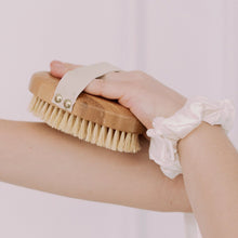 Indlæs billede til gallerivisning CRYSTALLOVE Bambus/Agave tørbørste til kroppen Tørbørste Gua-sha.dk