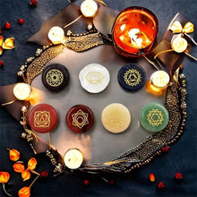 Indlæs billede til gallerivisning Chakrasten med symboler Gua-sha.dk