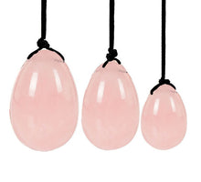 Indlæs billede til gallerivisning Yoni Egg med snor - Rosakvarts