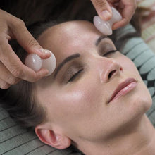 Indlæs billede til gallerivisning Gua-sha Eye Buds set - Rosakvarts - gua-sha.dk Gua-sha.dk