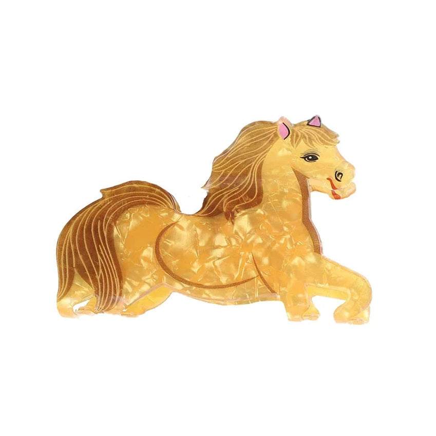 By Stær Pony hårklemme, gylden 10cm Gua-sha.dk