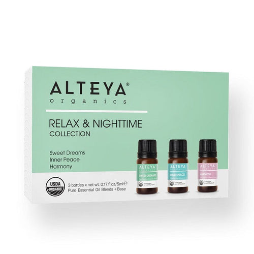 Alteya Organics - Økologiske Essentielle olier - Relax & Nighttime Gaveæske Gua-sha.dk