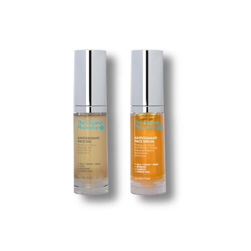 The Organic Pharmacy - Mini Antioxidant Face Gel & Antioxidant Face Serum Duo Kit - 2x5 ml Gua-sha.dk