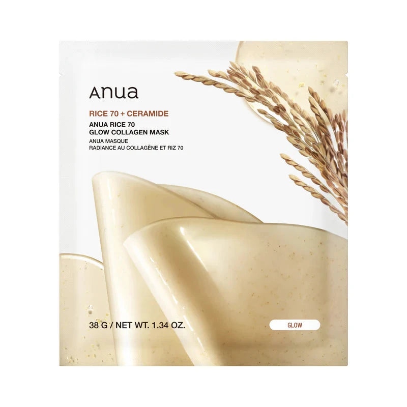 Anua - Rice 70 Glow Collagen Mask Gua-sha.dk