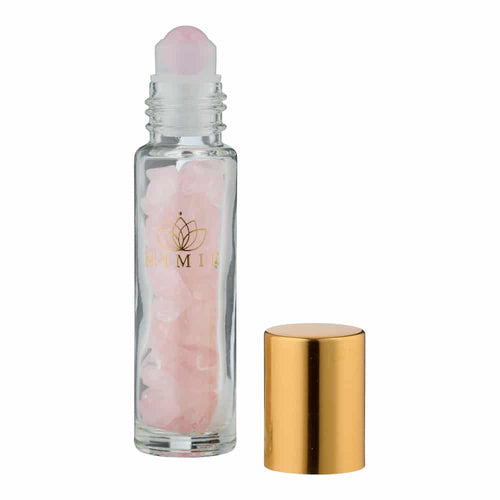 Mimie Roll-On med krystaller - Rosakvarts Gua-sha.dk