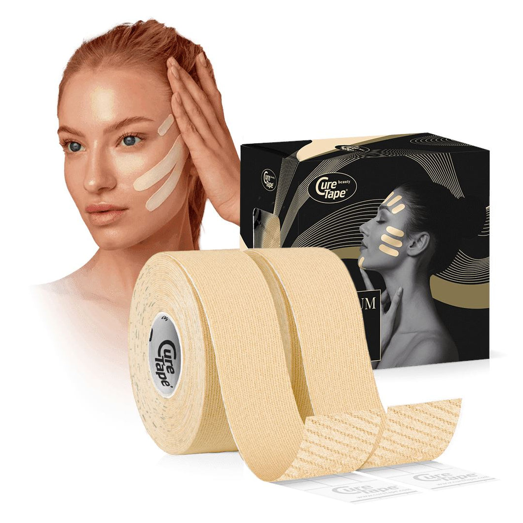 CureTape® Gentle Anti-rynke tape - 2,5 cm Gua-sha.dk