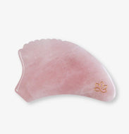 Stor rosakvarts gua sha sten til ansigtsbehandling - Luna Sculpt
