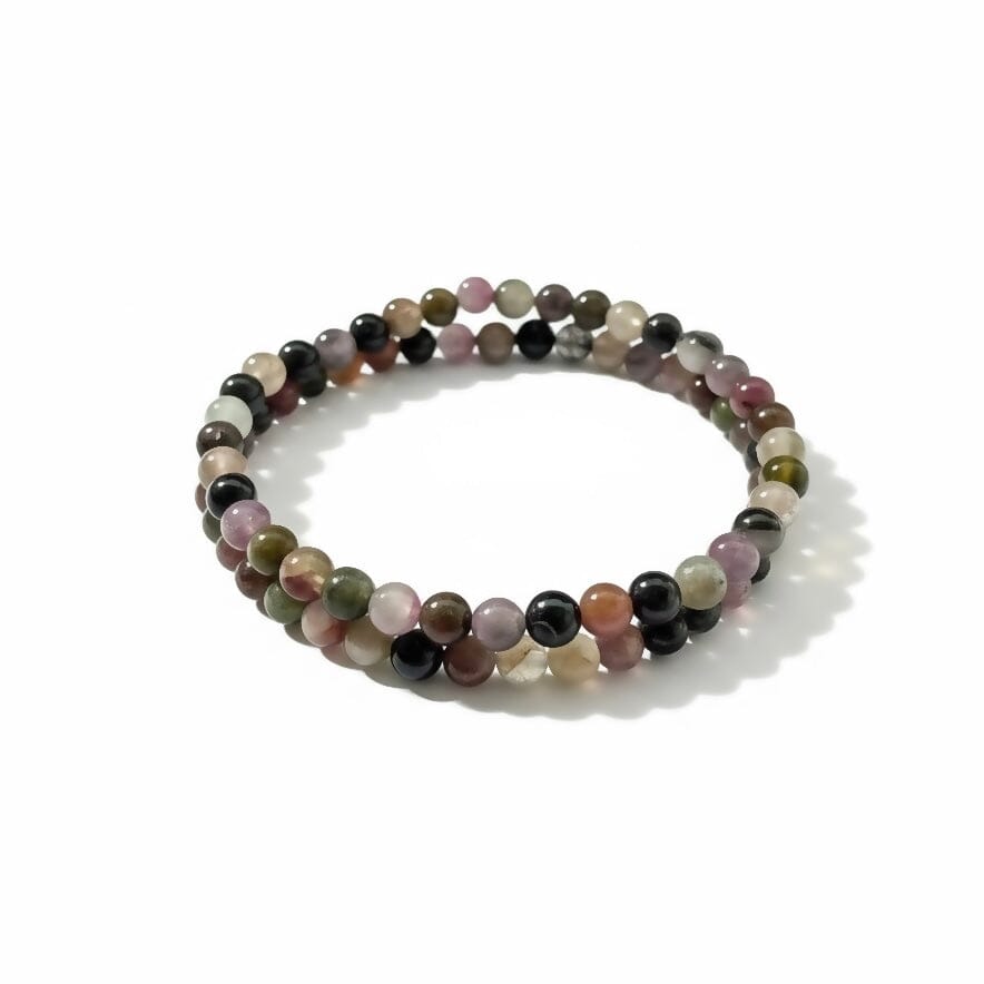 Turmalin armbånd – 4 mm perler Gua-sha.dk