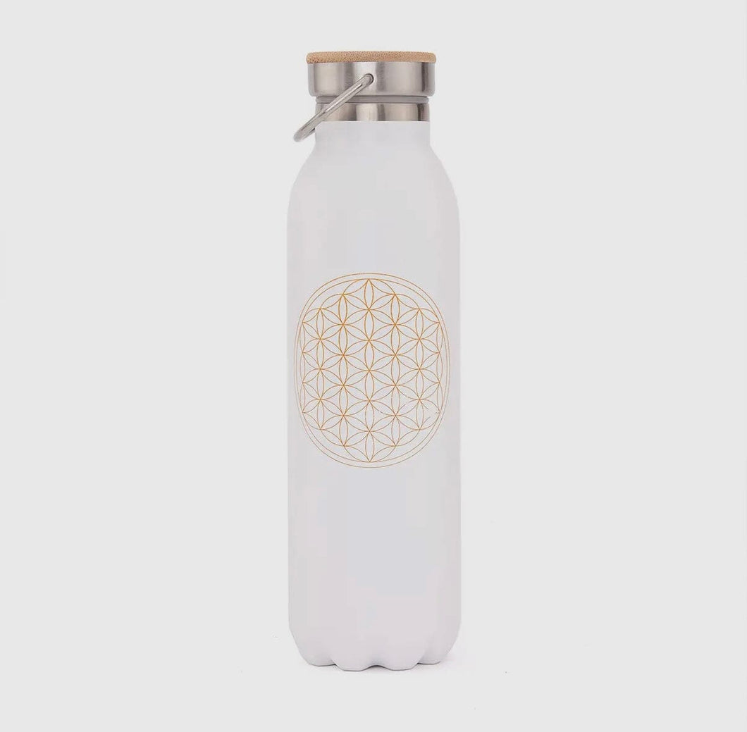 Vandflaske, livets blomst - 600ml Gua-sha.dk