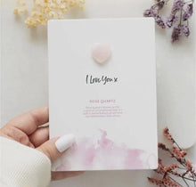Indlæs billede til gallerivisning Love you - lille rosakvarts hjerte Gua-sha.dk

