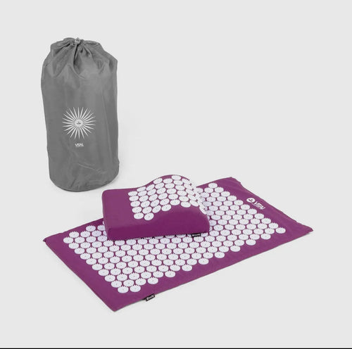 VITAL Akupressur-Set – akupressurmåtte og pude i taske - Purple Gua-sha.dk