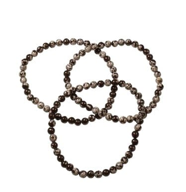 Krystal armbånd - Snefnug obsidian Gua-sha.dk