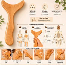 Indlæs billede til gallerivisning Stor Gua Sha-massager i træ til kroppen
