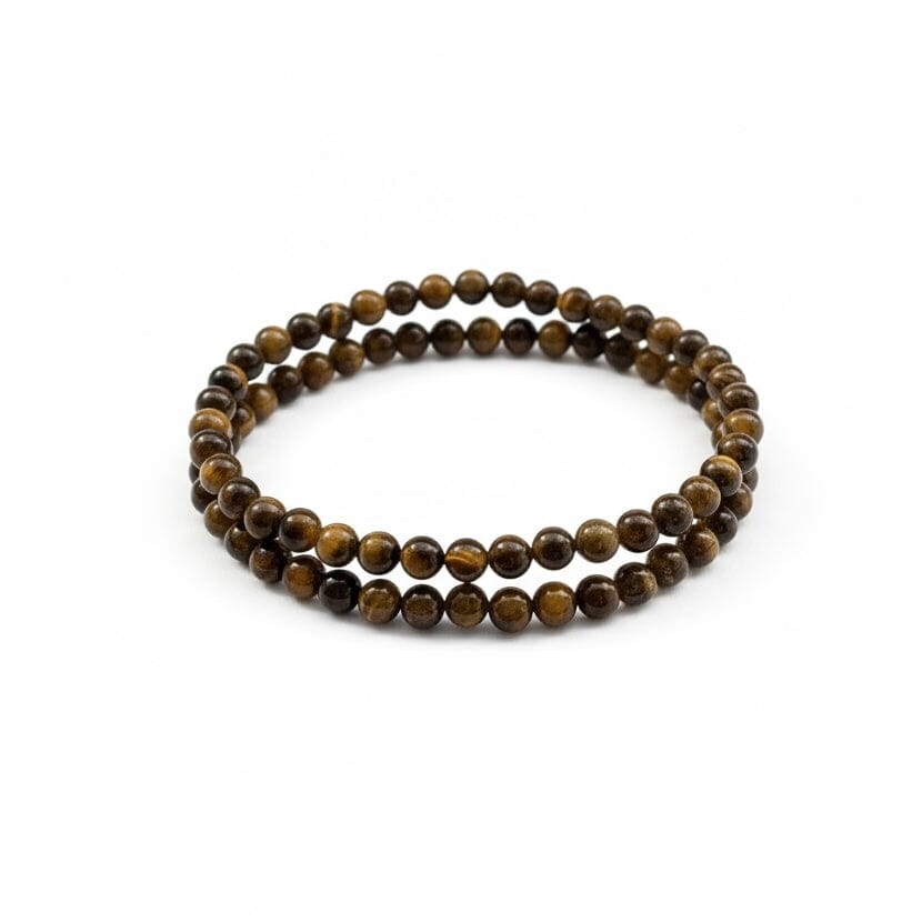 Tiger Eye armbånd – 4 mm perler Gua-sha.dk