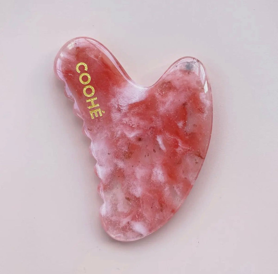 COOHÈ Gua Sha - Red Flourite Gua-sha.dk