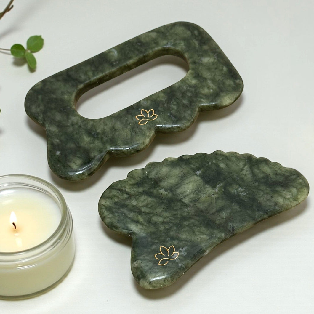 Aya & RU-YI Gua Sha Sæt – Ansigt og Krop Gua-sha.dk