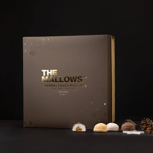 CARAMEL FILLED MALLOWS JULEKALENDER 2025 Gua-sha.dk
