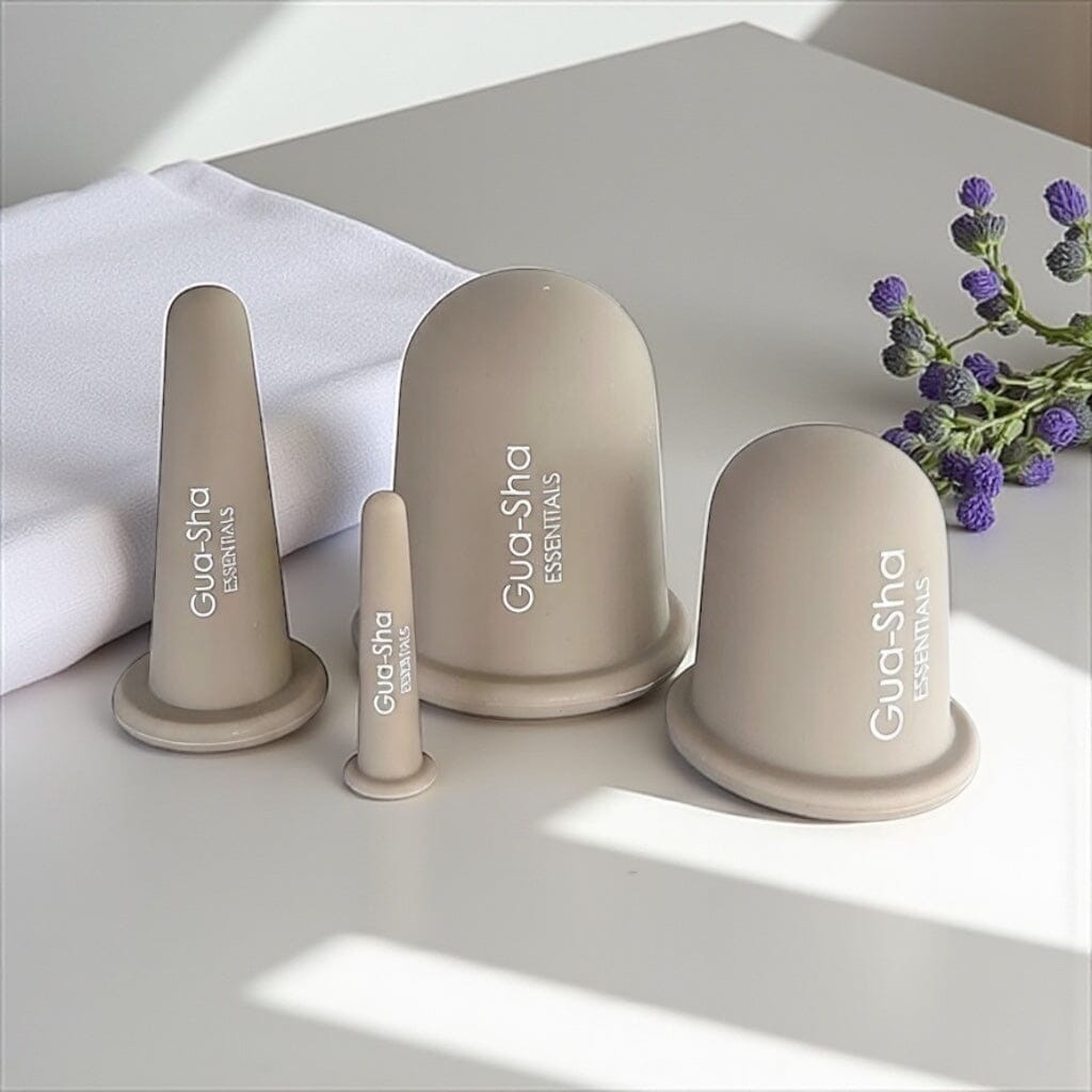 SilkSoft Cupping Set - Krop og Ansigt - Gua Sha Essentials Gua-sha.dk