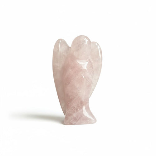 Krystal engel - rosakvarts - 5 cm Gua-sha.dk