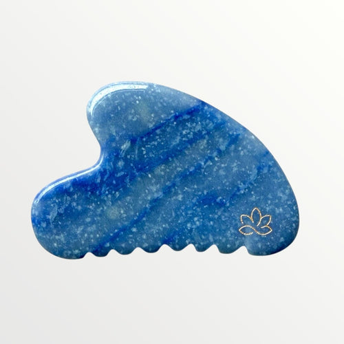 Isla Gua Sha - blå Aventurin Gua-sha.dk