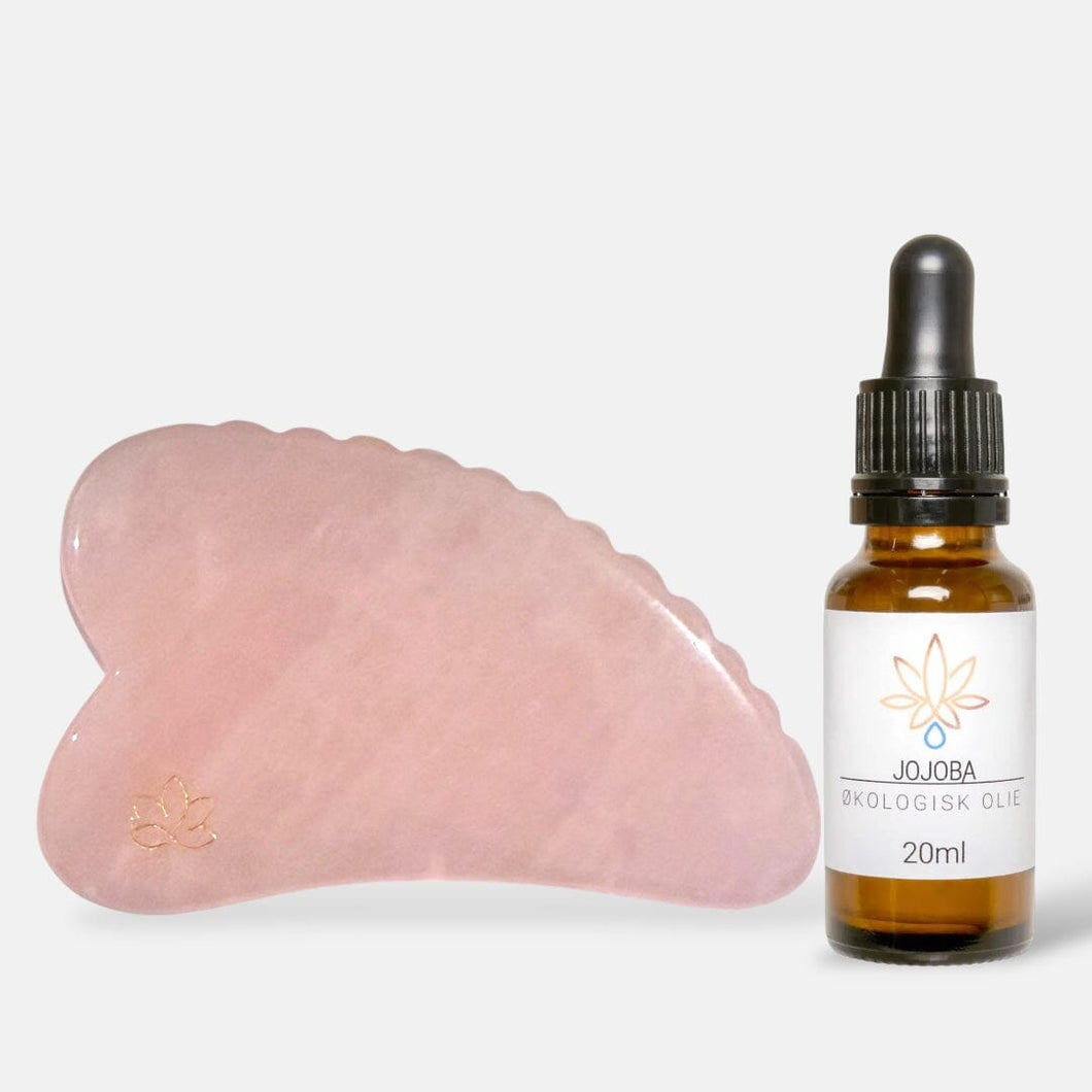 Aya Sculpt Gua Sha kit - Rosakvarts