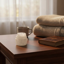 Indlæs billede til gallerivisning Selinit fyrfadsstage - 10 cm Gua-sha.dk
