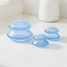 Indlæs billede til gallerivisning Cuppingsæt til kroppen fra Crystallove - lyseblå cupping sæt Gua-sha.dk
