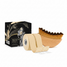 Indlæs billede til gallerivisning Face Taping &amp; Lymphatic Bundle – Anti-rynke tape + Lymphatic Face Brush
