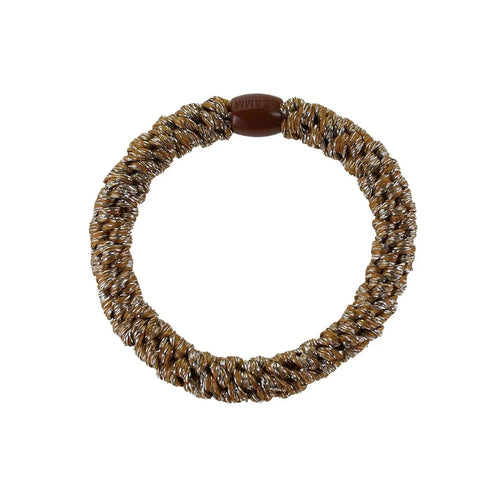 By Stær Hårelastik - Glitter Mørk Beige Gua-sha.dk