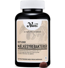 Indlæs billede til gallerivisning Nani Mælkesyrebakterier Frugtbidder – 120 stk. | Bacillus subtilis DE111® Gua-sha.dk
