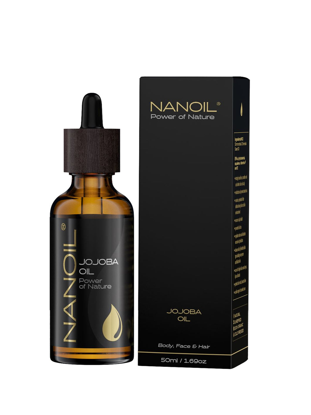 Nanoil - økologisk jojobaolie - 50 ml Gua-sha.dk