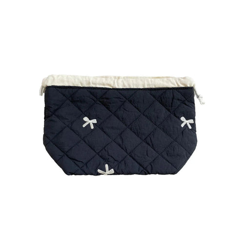 By Stær make-up taske , sort/sløjfer Gua-sha.dk