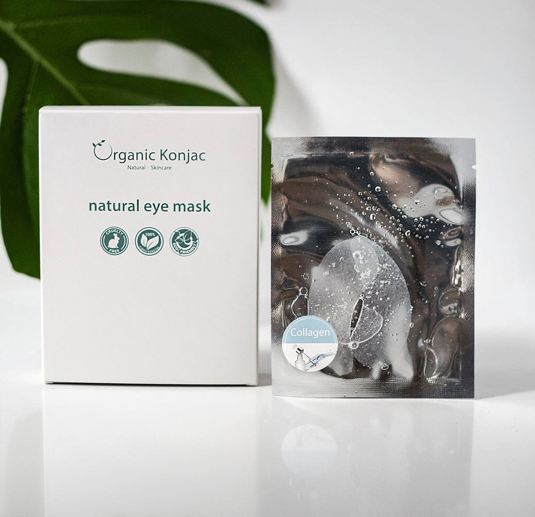 Organic Konjac Natural Eye Mask - 10 X 2 stk Gua-sha.dk