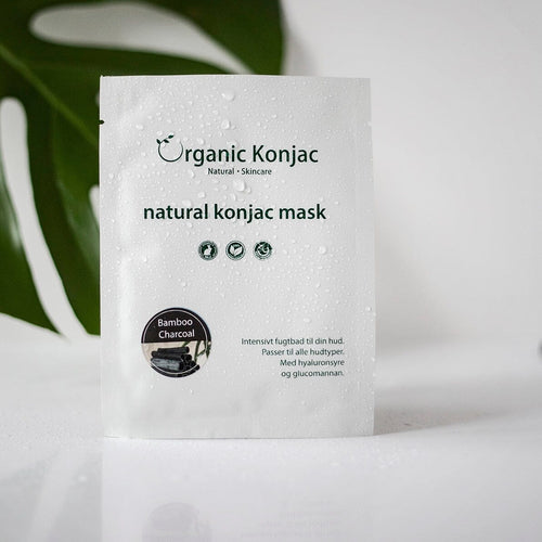 Organic Konjac Mask - Bamboo Charcoal Gua-sha.dk