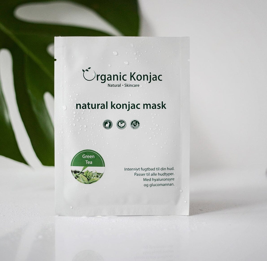 Organic Konjac Mask - Green Tea Gua-sha.dk