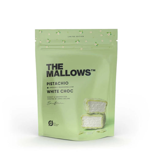 The Mallows skumfiduser med Pistacie og hvid chokolade - 90g Gua-sha.dk