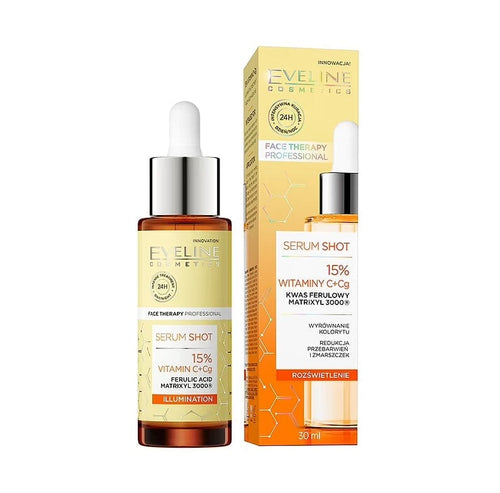 Eveline Serum shot 15 % Vitamin C,Cg - lysnende 30 ml Gua-sha.dk