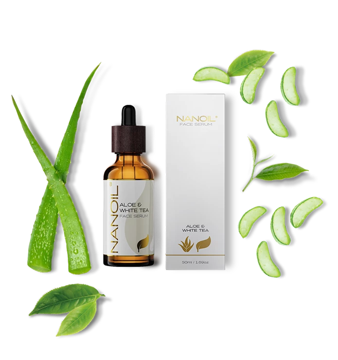 Nanoil - Aloe & White Tea Face Serum - 50 ml Gua-sha.dk