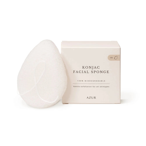 AZUR- Konjac Sponge - Naturlig ansigtssvamp Gua-sha.dk