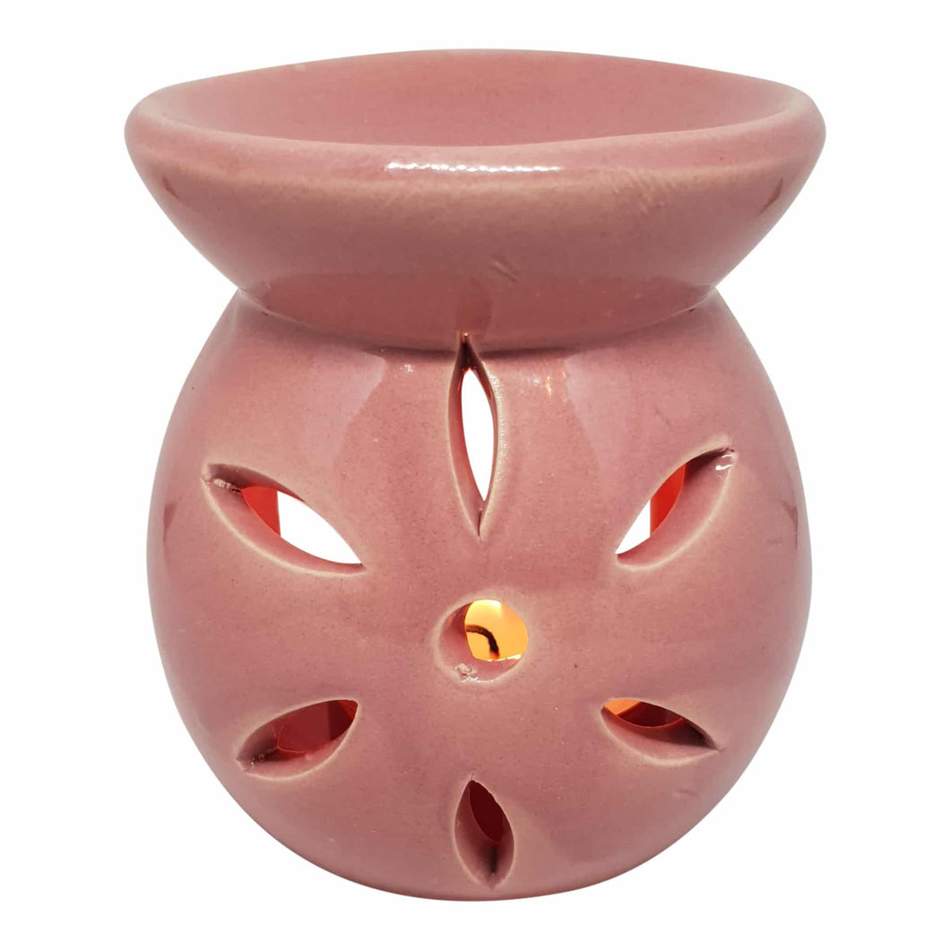 Duftlampe i keramik - rosa Gua-sha.dk